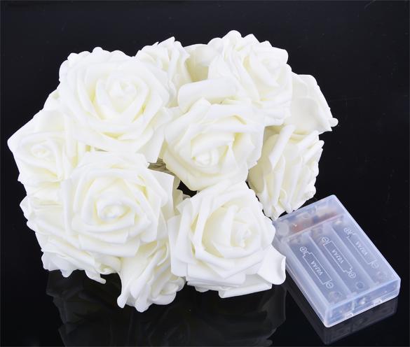 20 bianco caldo led a batteria rosa, fiore salotto camera da letto ...