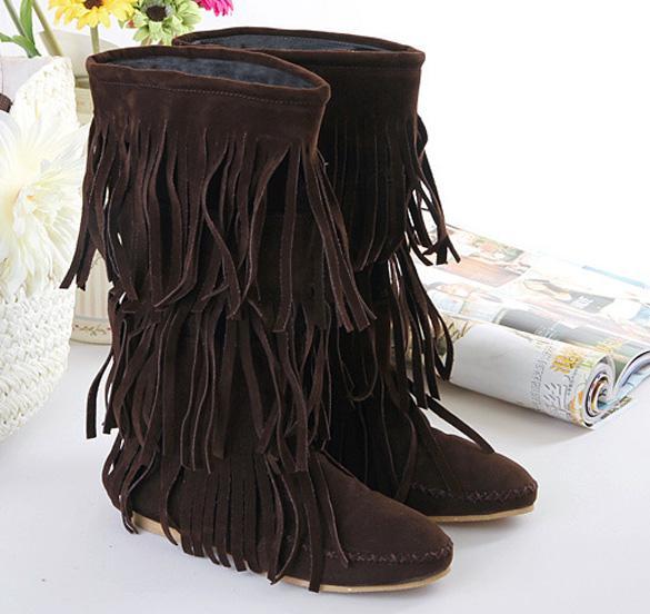 shoes with fringe tassels
