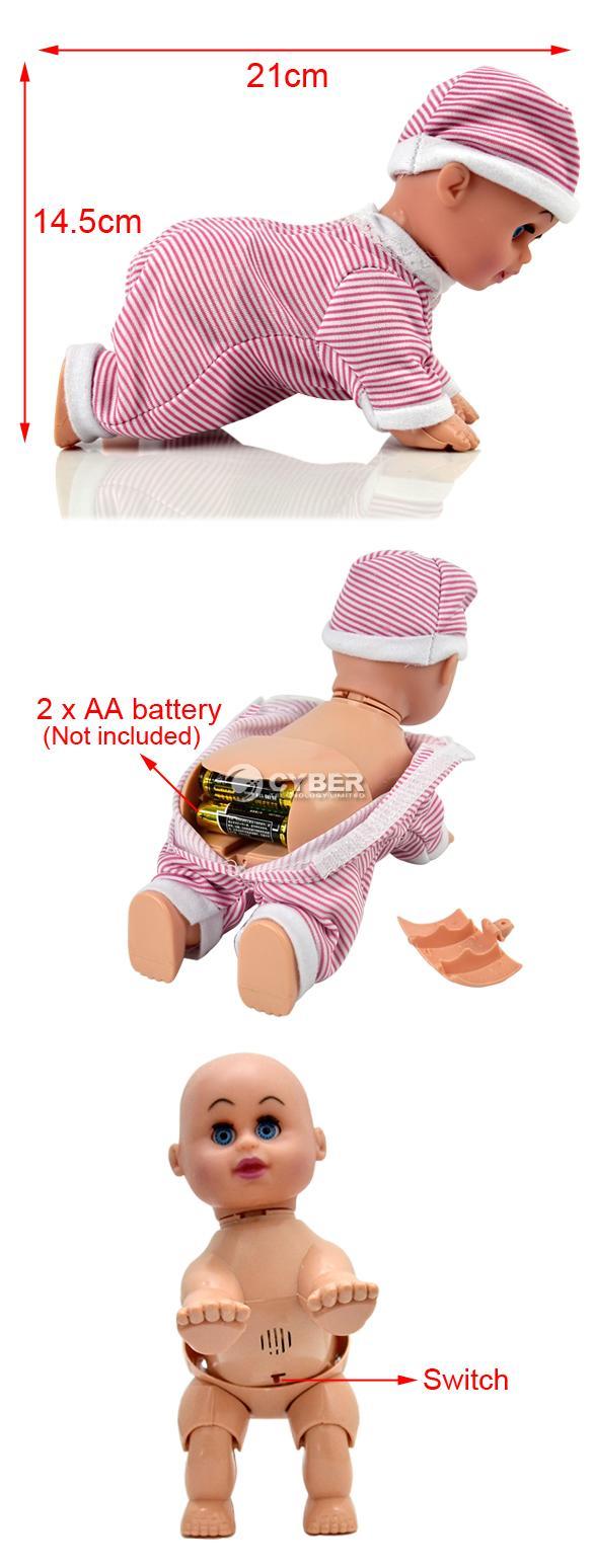 crawling baby doll toy