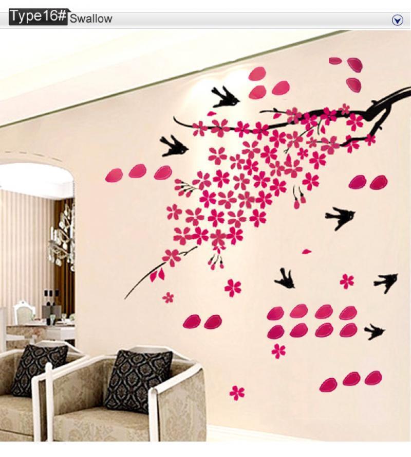 17 Types EP98 Removable Wall Stickers Vinyl Decals Paper Mural Home Decorations