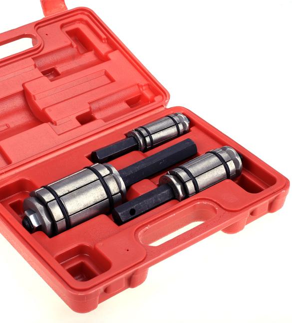 3PC Tail Pipe Expander Tool Set Exhaust Muffler Tailpipe Heavy Duty Storage Box