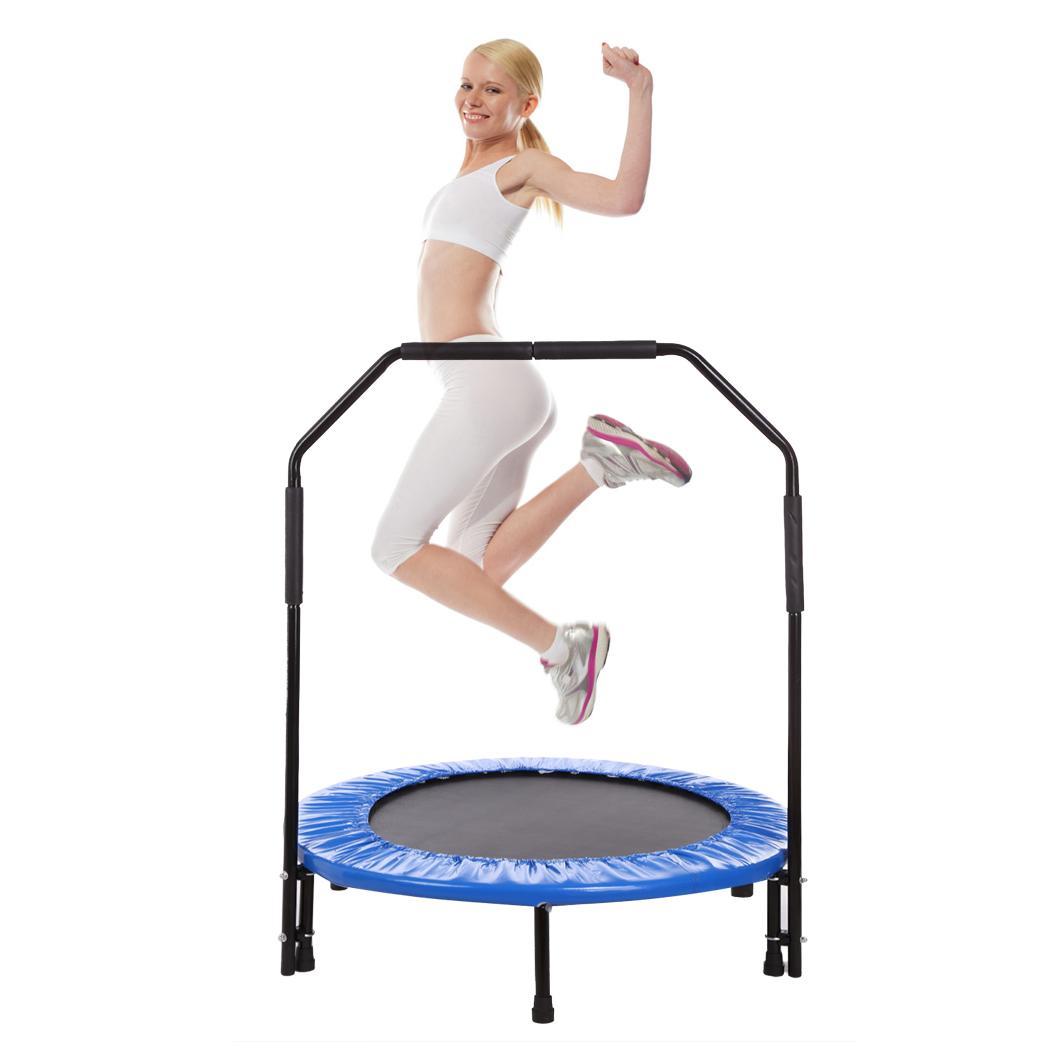Fitness Trampoline Rebounder Exercise Folding Home Gym Workout 40in w ...