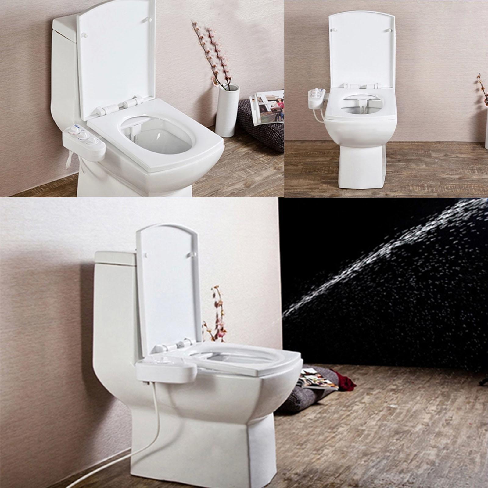 Smart Hot/Cold Water Bidet Spa Toilet Seat Attachment White Non