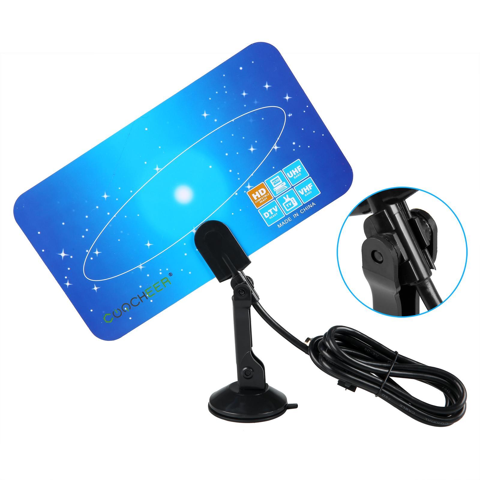 Digital Indoor TV Antenna HDTV Box Linear HD VHF UHF Stereo For