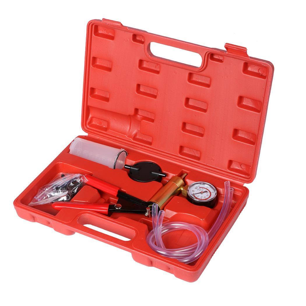 2 In 1 Brake Bleeder Hand Held Manual Vacuum Pump Tool Kit eBay