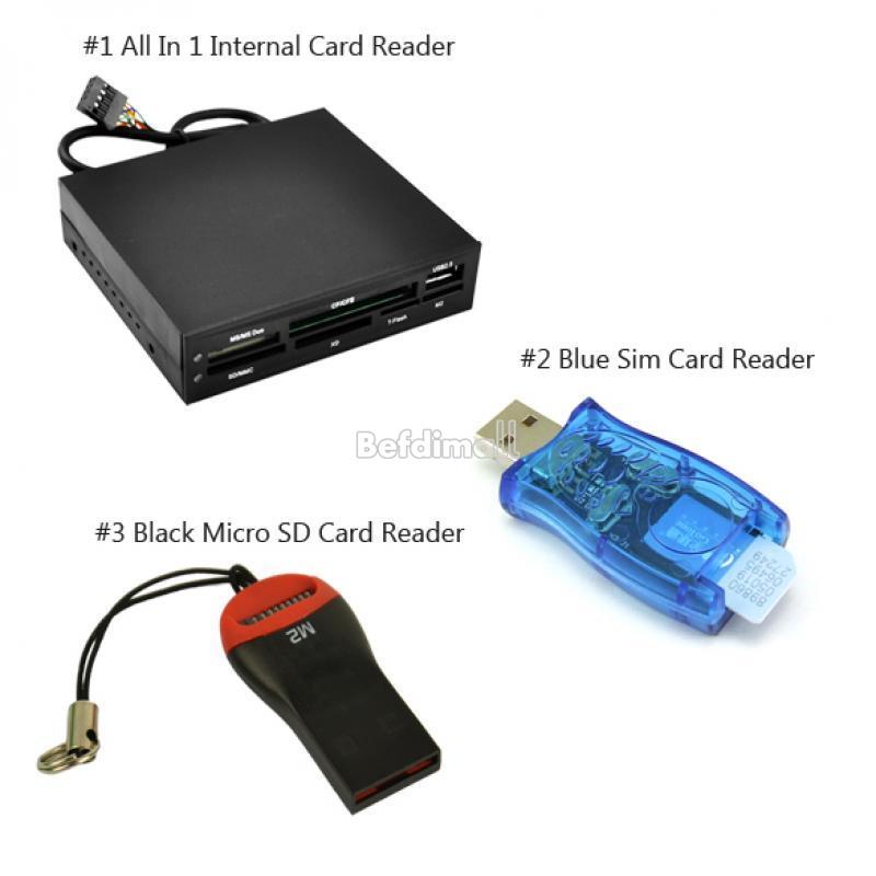 3.5" All in 1 Internal Card Reader Flash Memory+USB Memory SIM Card