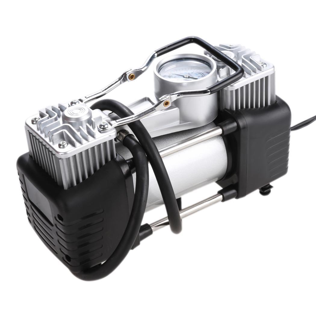 Twin Cyclinder 12V Air Compressor Heavy Duty Electric Pump Tire