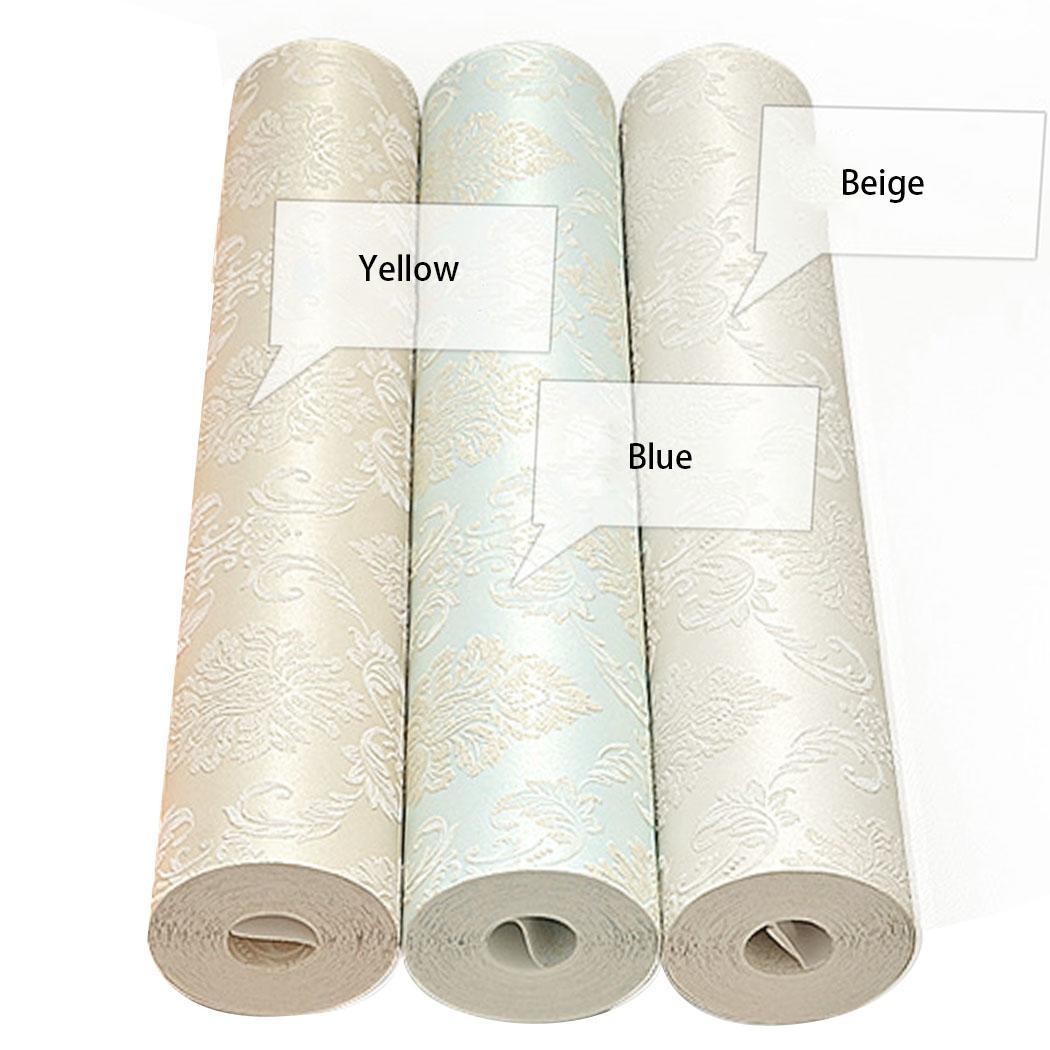 10M Wall Paper 3D Wallpaper Roll Damask Nonwoven Embossed Textured