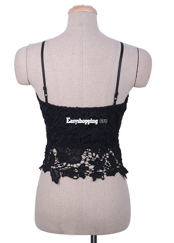 New Floral Lace Bustier Crop Top Corset Bra Bralette Strapless Bodycon