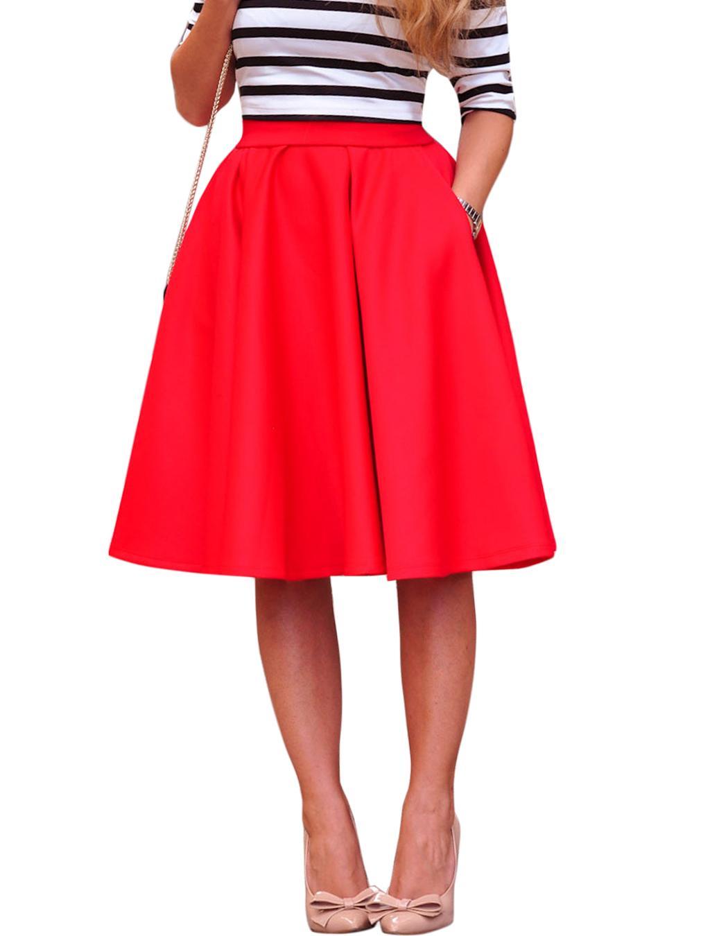 vintage high waist circle skirt flared pleated midi swing skater dress ebay vintage high waist circle skirt flared pleated midi swing skater dress ebay