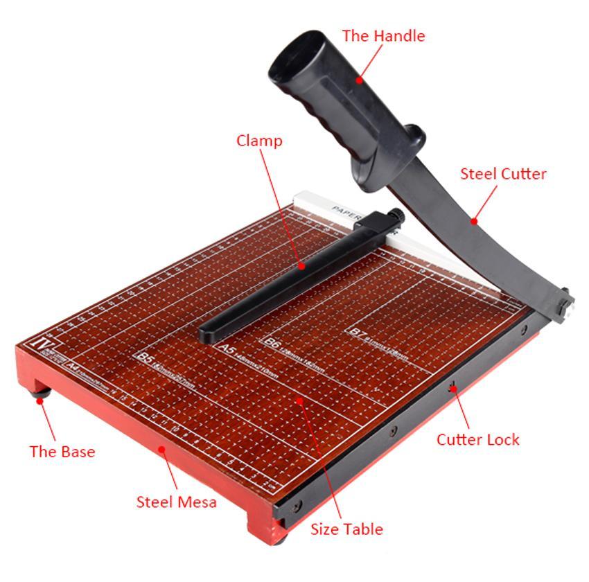 13 x 10" Paper Cutter Photo Trimmer Scrap Booking Guillotine Base Wood