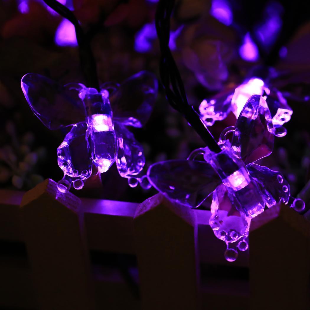 Cyber Solar Powered 40 LED String Lights for Room Garden Home Christmas Birthday Party ...