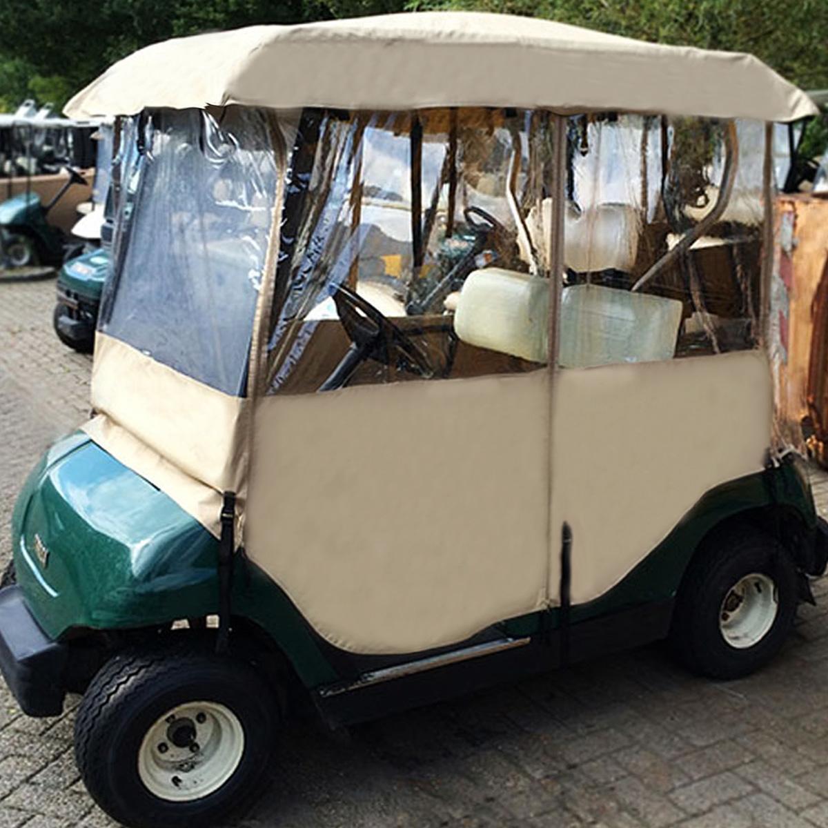 Golf Cart Rain Cover Enclosure for Club Car 2 Person Yamaha Precedent 4