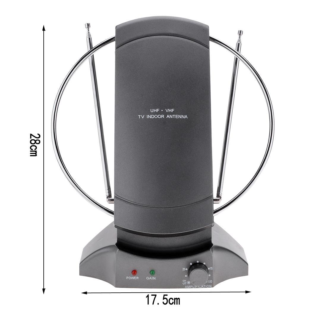 36dBi DIGITAL POWER AMPLIFIED INDOOR TV ANTENNA DTV HDTV FM US PLUG 50