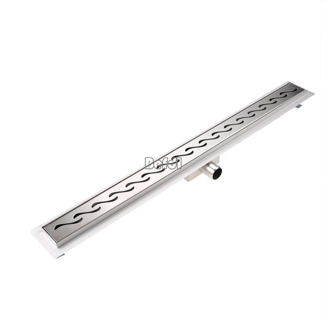 Stainless Steel 900mm New Bathroom Shower Drain Grate Gutters Channel ...