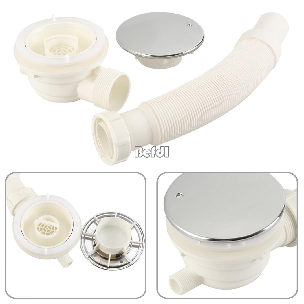 Fast Flow Waste Trap Flexible Pipe Bathroom Shower Enclosure Drain