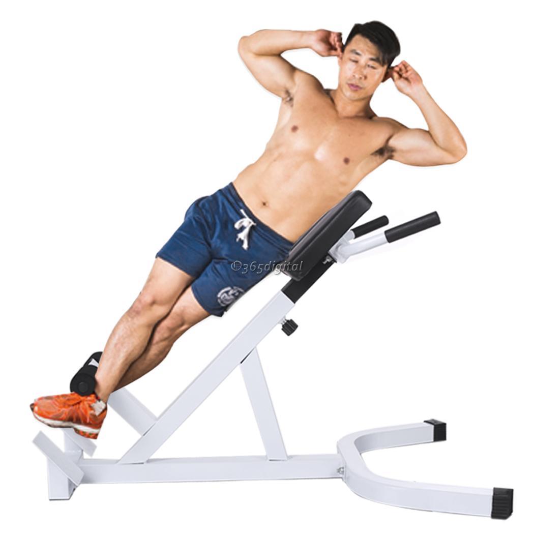 Bench Roman Chair Back Extension Trainer Gym Fitness Strength Exercise