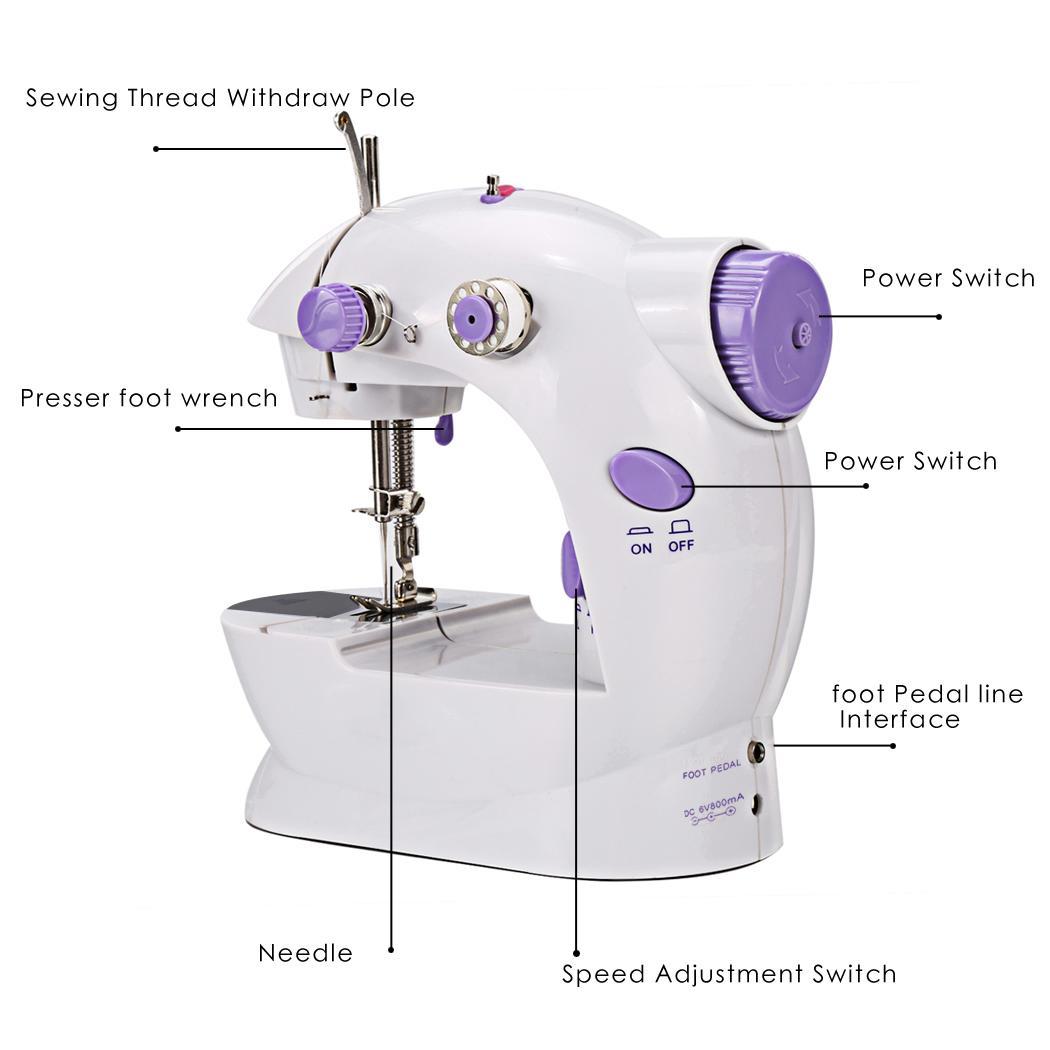 2Speed Mini Electric Portable Desktop Sewing Machine Handheld