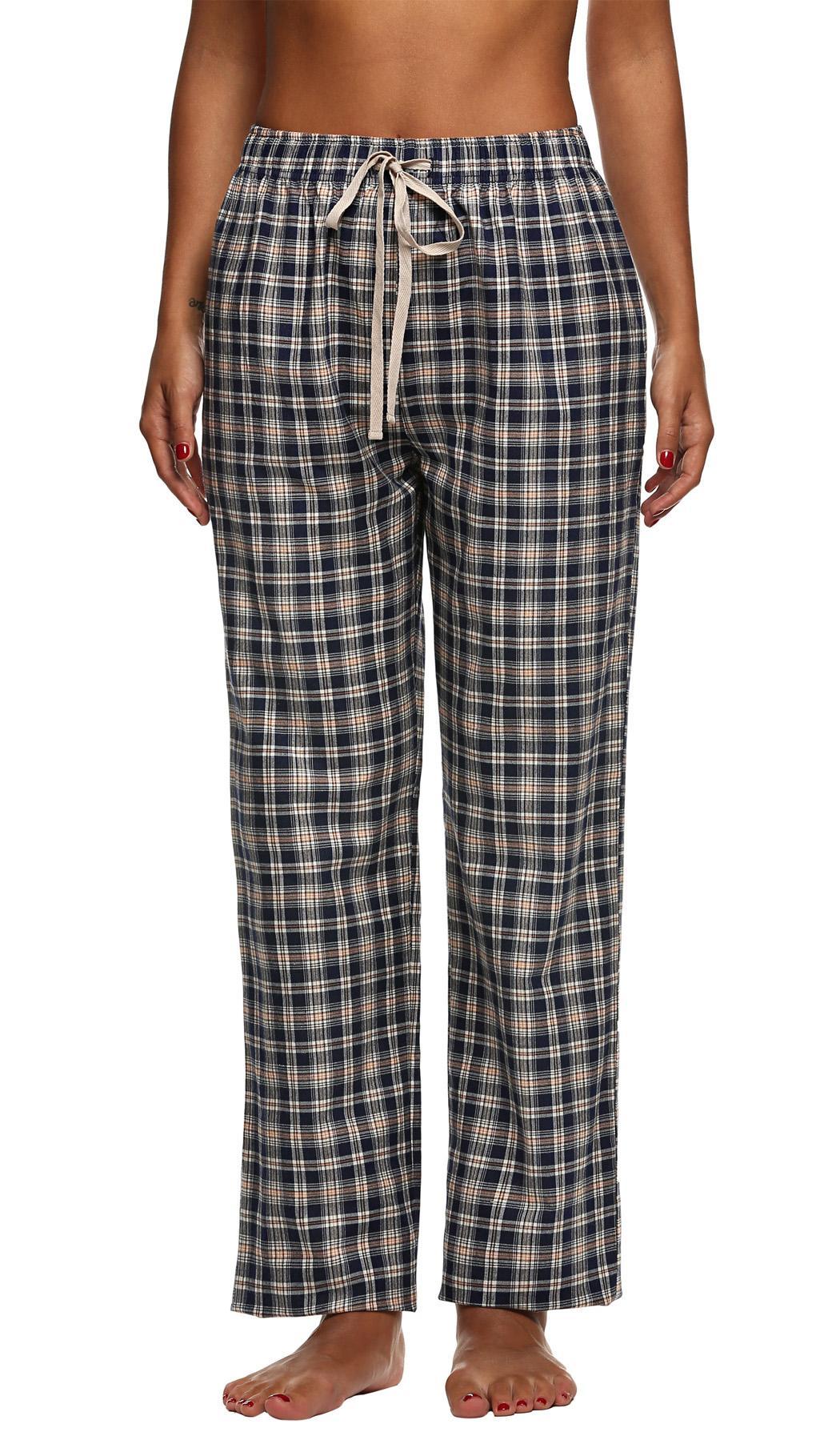 womens plaid pyjama bottoms