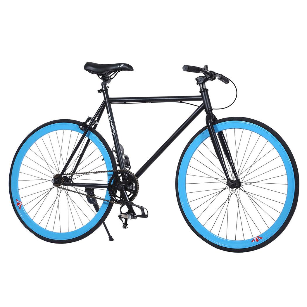 26inch Fixed Gear Single Speed Fixie Bike Road Bicycle Hightensile Freewheel US