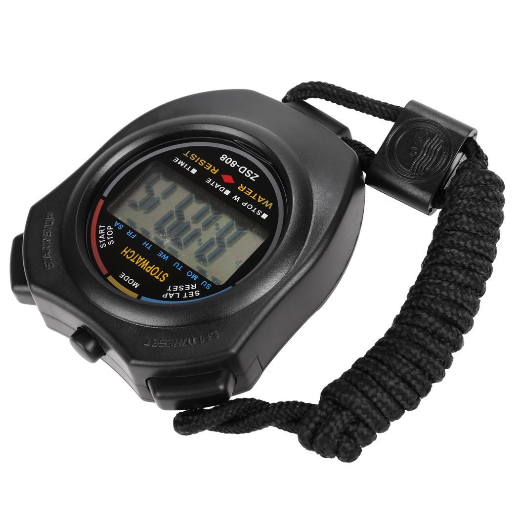 Chronograph Count Digital LCD Stop Watch Sports Alarm Timer Stopwatch C1MY