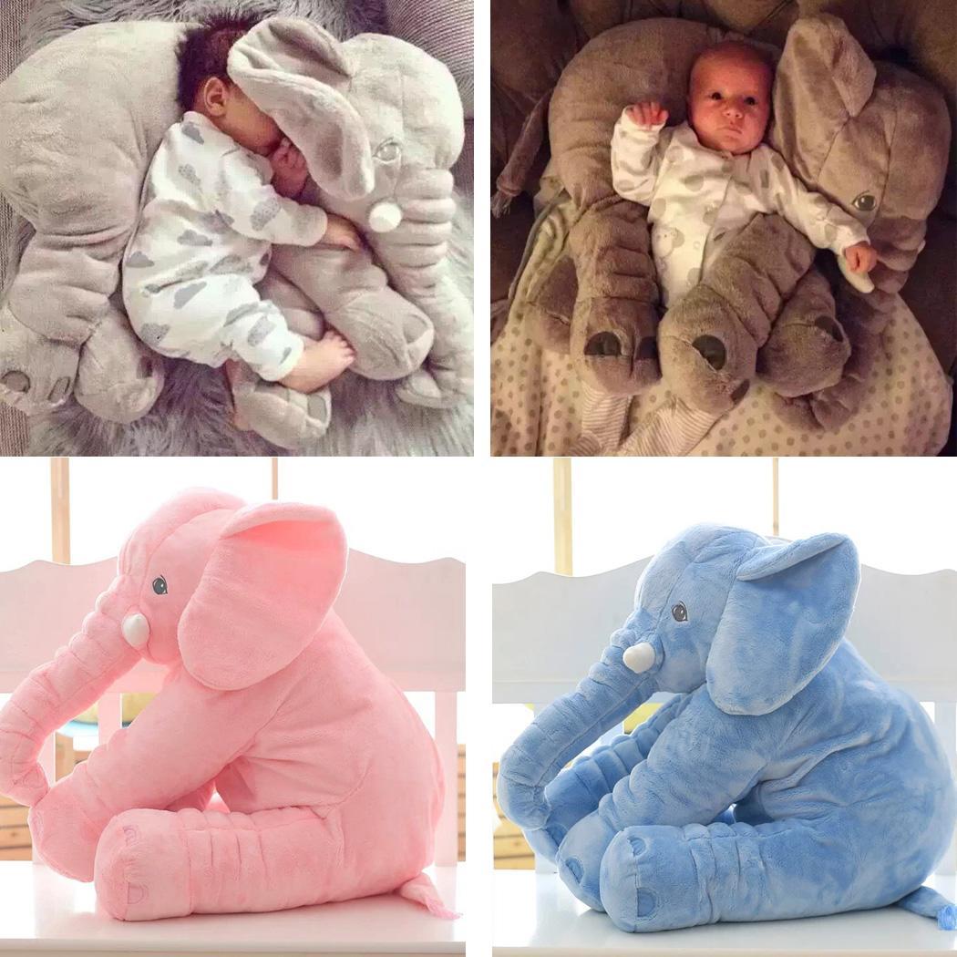 large plush elephant sleeping pillow