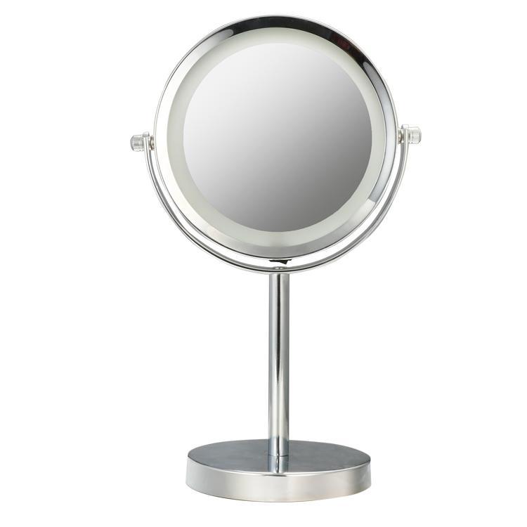 5X/1X Magnification BatteryOperated LED Lighted Vanity MakeUp Mirror