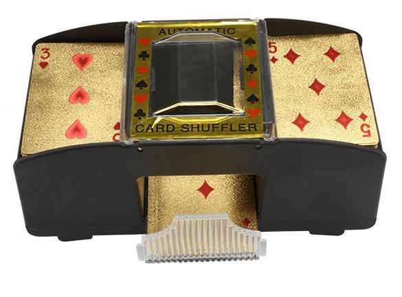 Casino 6 deck automatic card shuffler bridge and stand