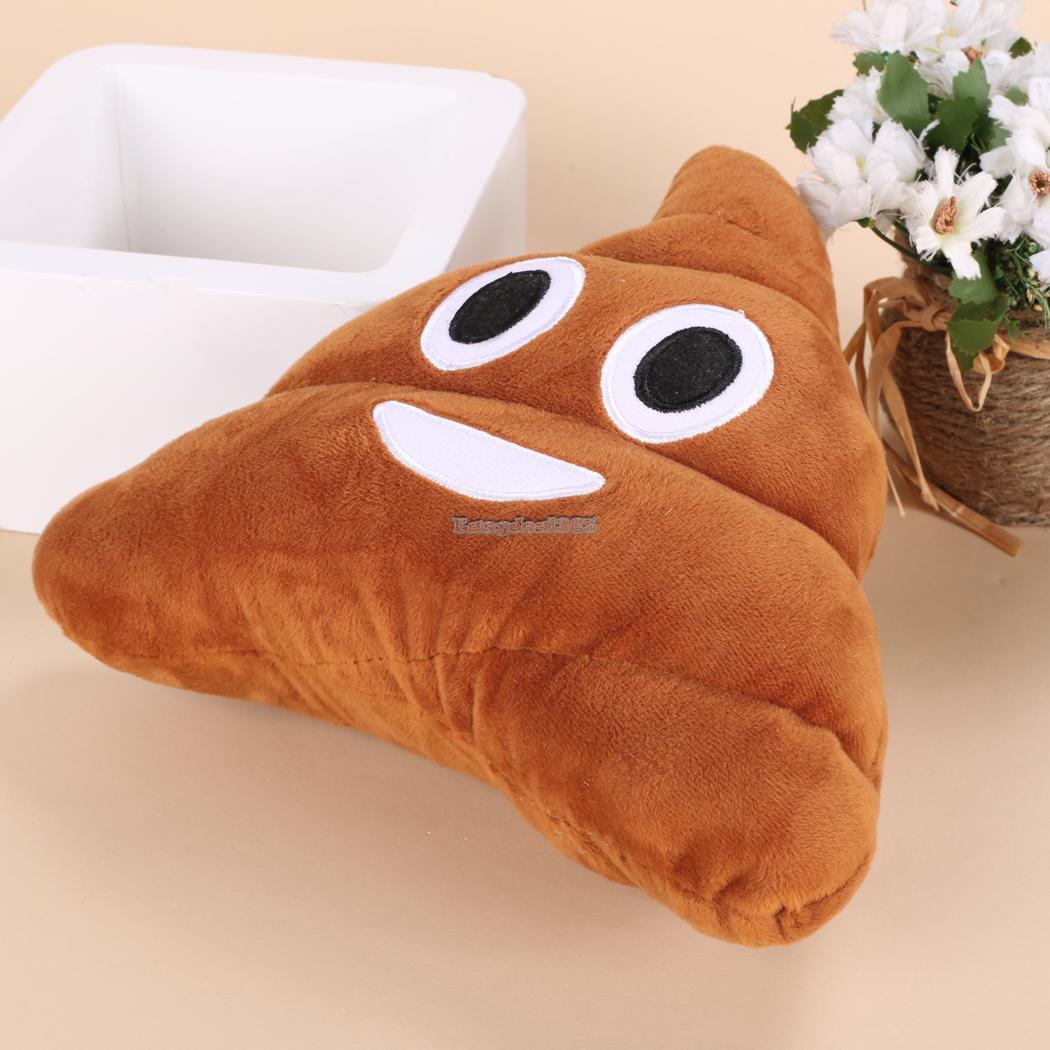 emoji poo cushion