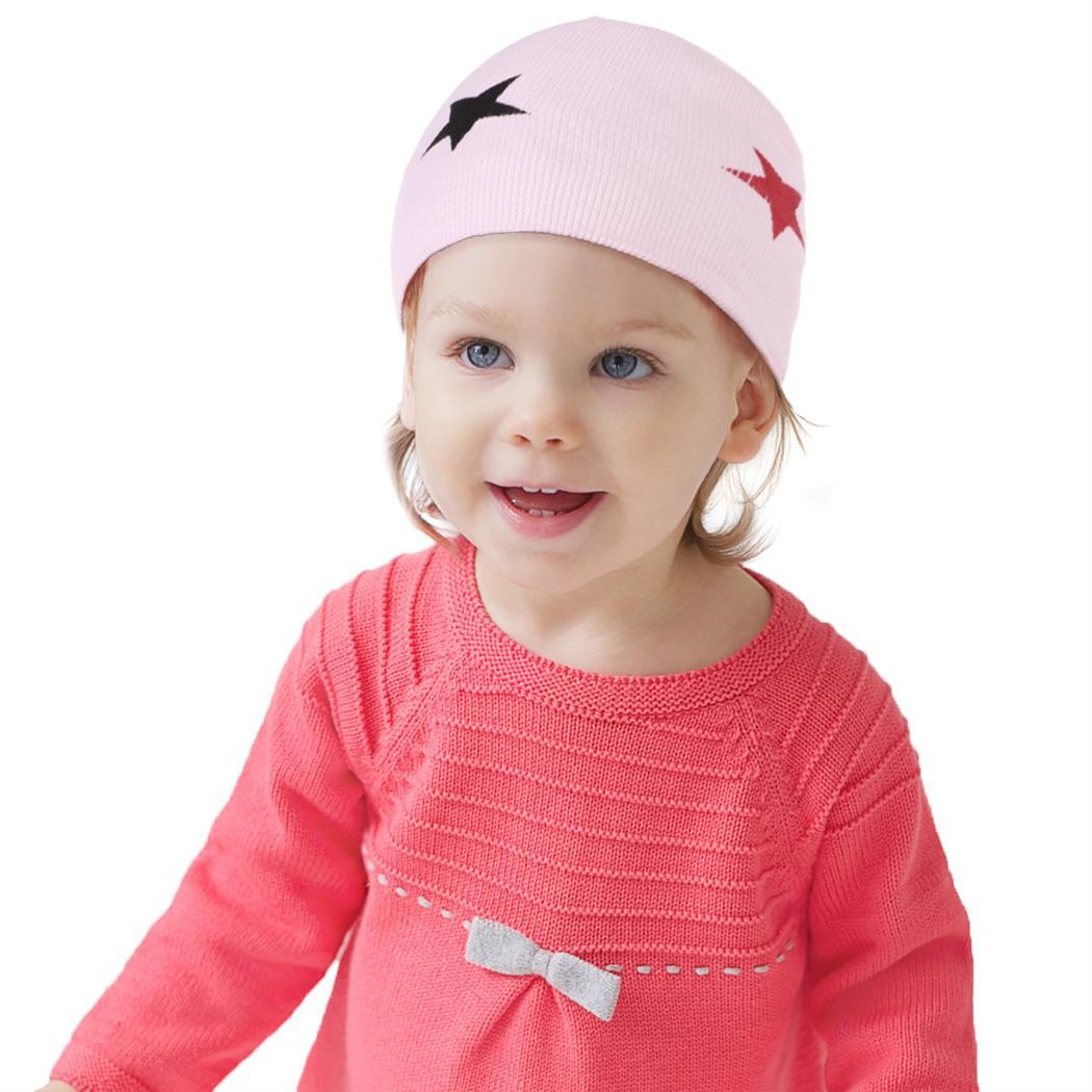#pink Gorro para bebé de algodón para infantes niñas invi 