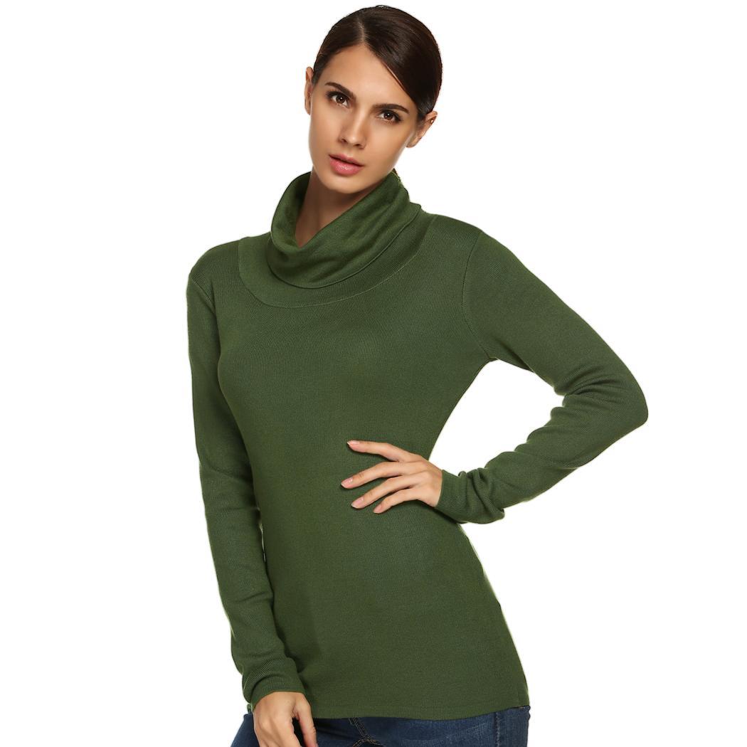 pull femme mince col haut en tricot Violet Violet Achat / Vente pull