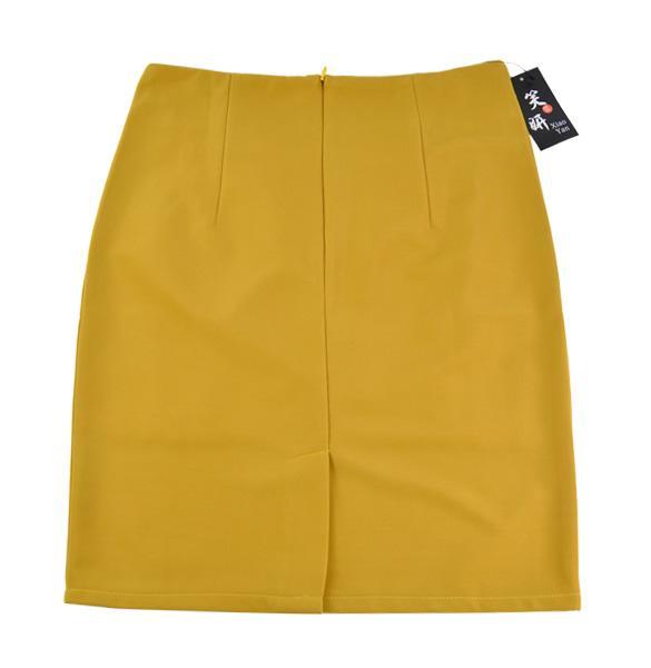 Office Lady High Waist Pencil Skirt Women's Knee length Bag Hip Skirts ...