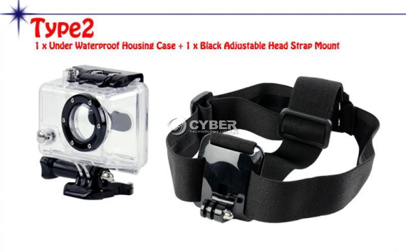 DZ8 Accessory Waterproof Housing Case Head Chest Mount Harness for GoPro Camera