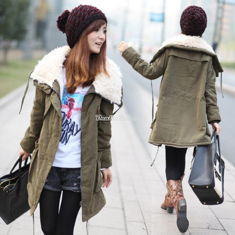 Women's Winter Warm Hooded Parka Trench Overcoat Long Coat Jacket ...