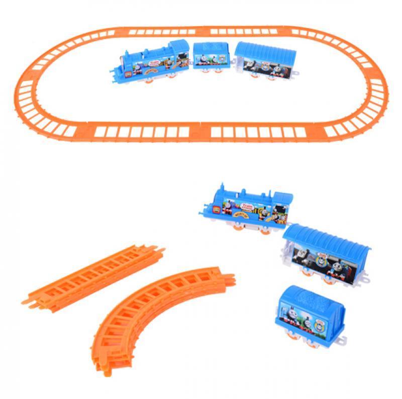 5pcs Kids Roll Drum Musical Instruments Electric Rail Train Set Track Toy Gift