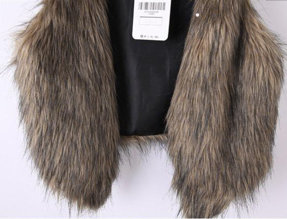 Elegant Winter Women's Sleeveless Coat Waistcoat Warm Faux Fur Short ...