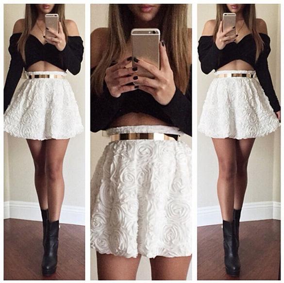 Womens Crop Top and Skirt Clothing Set Sexy Two-piece Lace Bodycon Mini ...