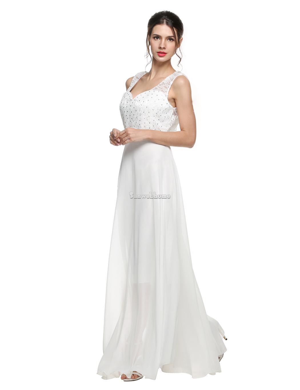 New white ivory Backless mermaid lace Chiffon wedding bridal dress Gown ...