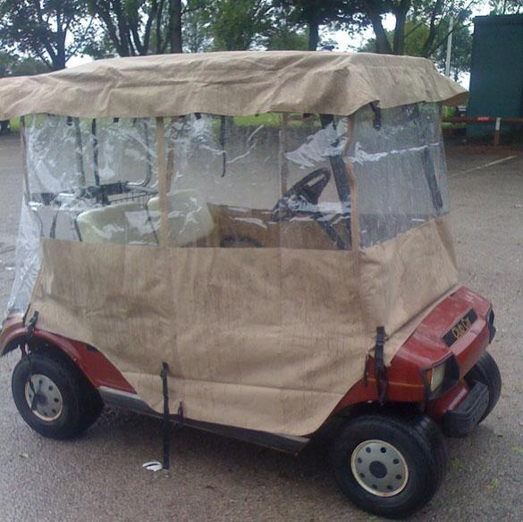 Golf Cart Rain Cover Enclosure for Club Car 2 Person Yamaha Precedent ...