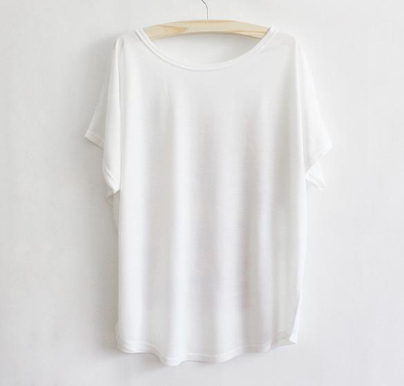 Fashion Women Summer Cartoon Print White Tee Shirt T-shirts Casual ...