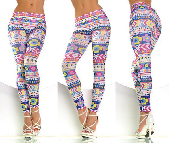 Hot Sexy Womens Ladies Pattern Print Women Stretch Leggings Pencil Skinny Pants Ebay