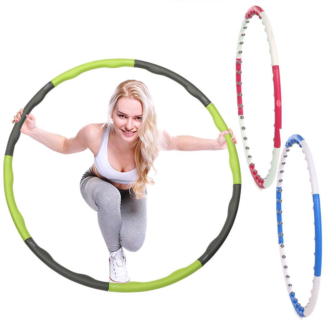 97CM Hula Hoop Removable Magnetic Therapy Slim Abdominal Exercise lose ...