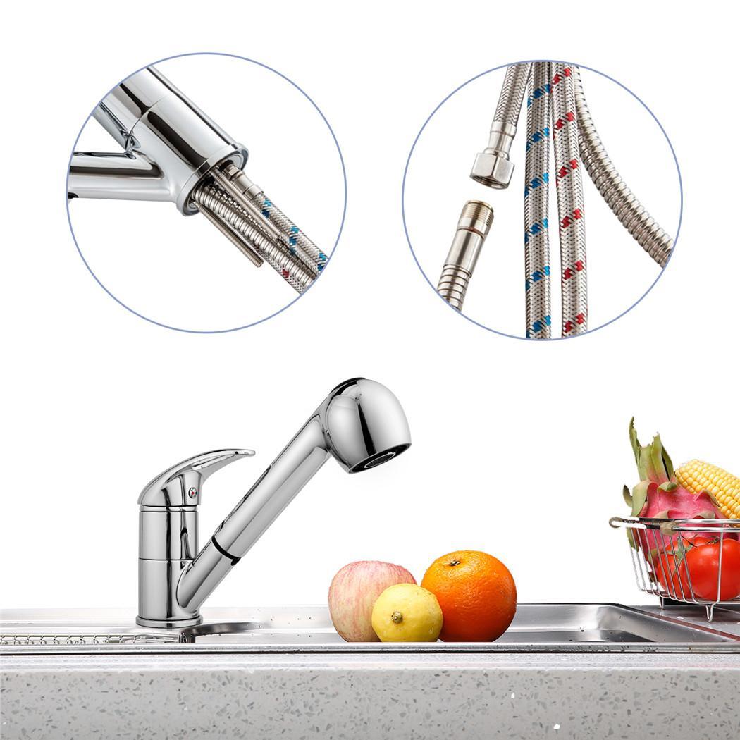 Spültischarmatur Küchenarmatur Ausziehbar Wasserhahn für Küche Einhebel