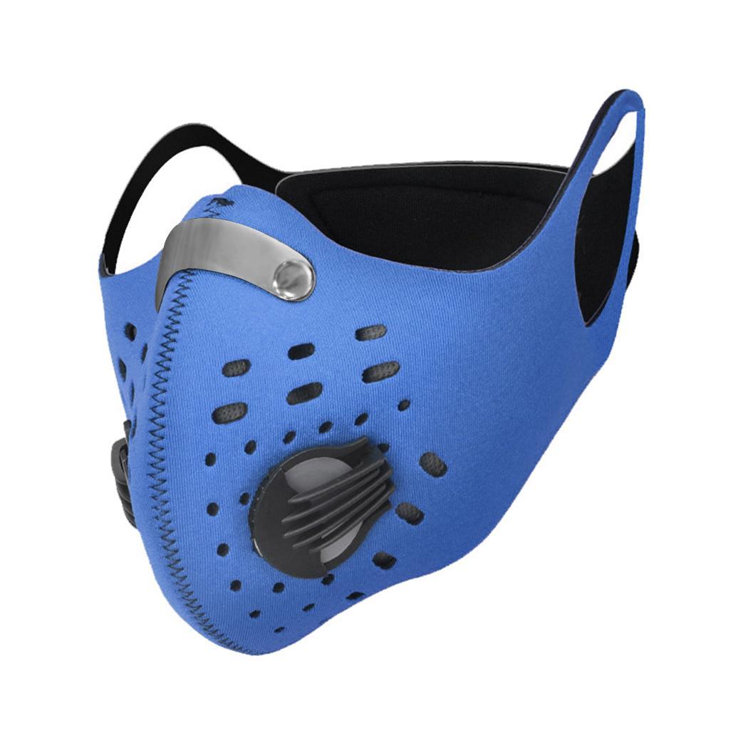 Activated Carbon Air Purifying Face Mask Cycling Sport Reusable Filter ...