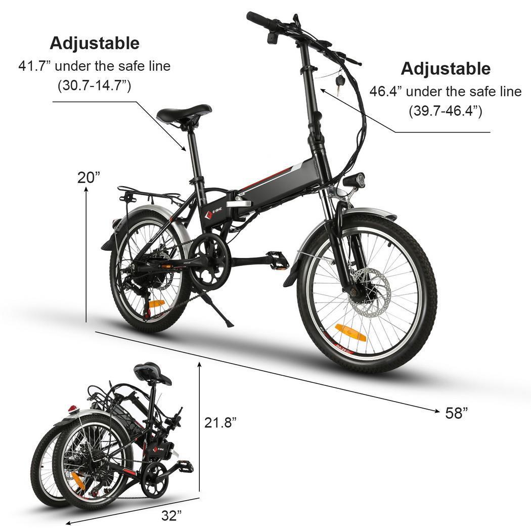 Brand 14//18.7//26inch Folding Electric Power Bicycle Mountain Bike+Battery Cycle