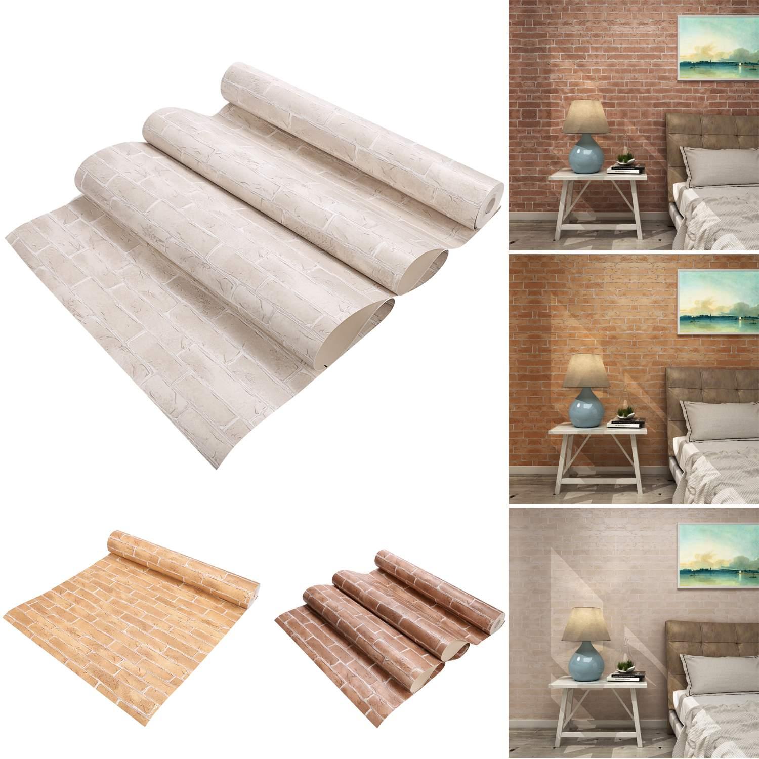 Details About 10m 3d Wallpaper Bedroom Mural Roll Modern Stone Brick Wall Background 3 Types