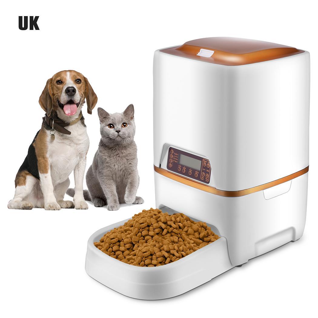 6l Automatic Pet Feeder Food Dispenser For Cat Dog Timer