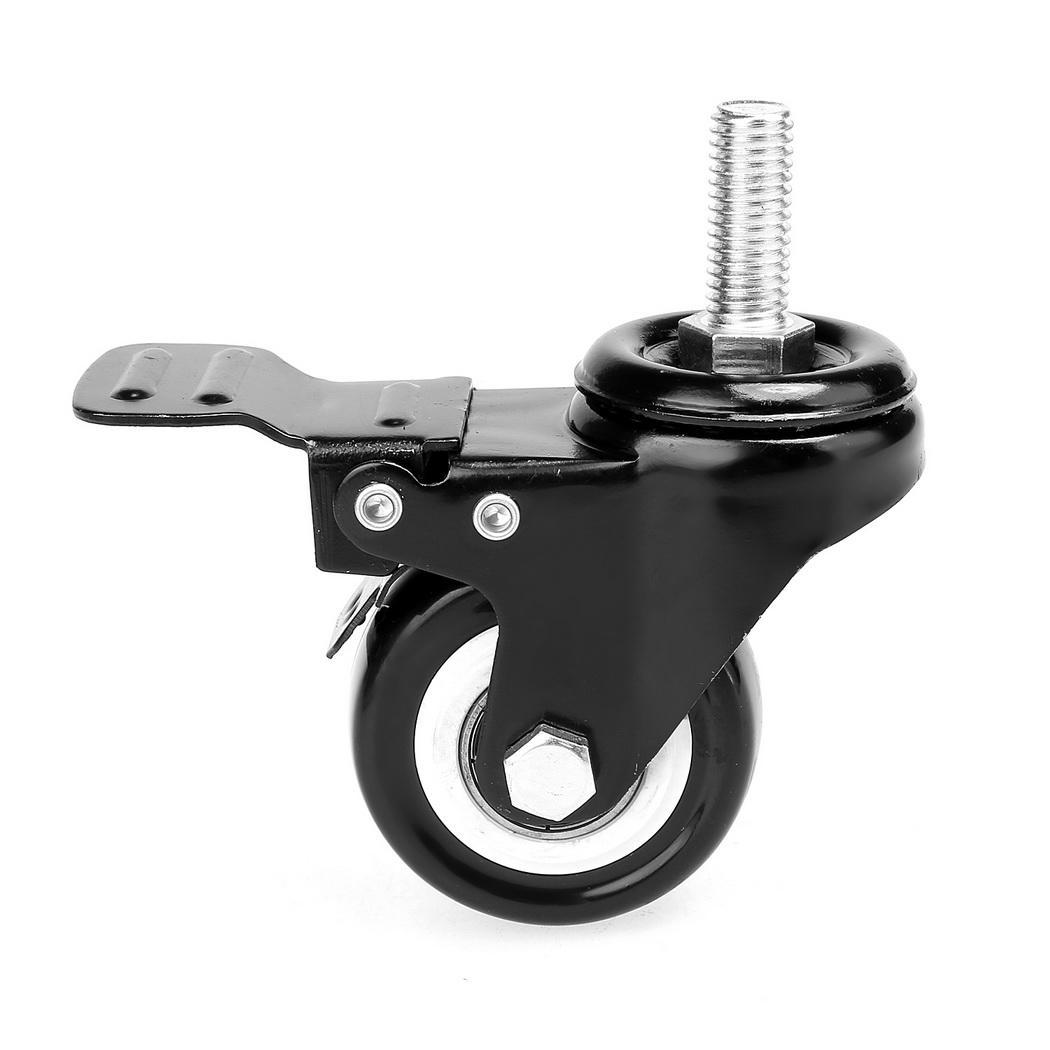 Heavy Duty 2" Swivel Caster Wheels with Swivel Lock Kit 4 Pack for