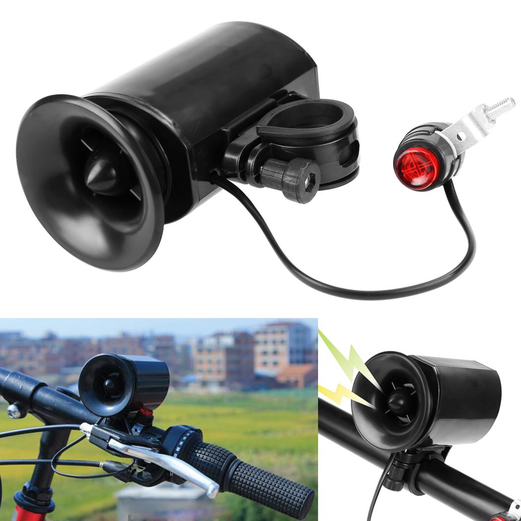 Ultra-loud Speaker Black Electronic Bicycle 6 Sound Alarm Bells Bike Siren Horn