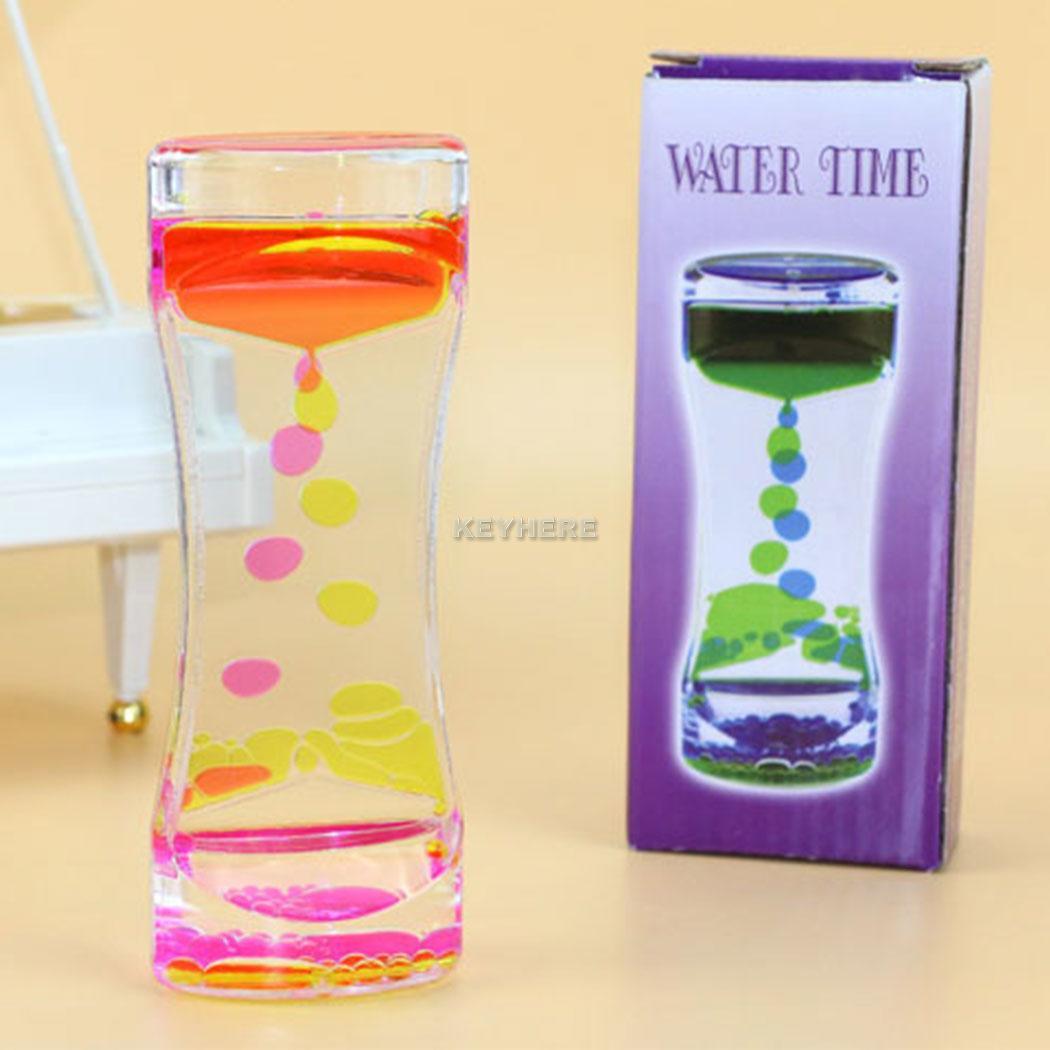 Magic Oil Motion Water Timers Dual Color Desk Fidget Sensory Autism